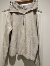 old navy women s knit quarter zip size L