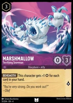 Lorcana Marshmallow - Terrifying Snowman 4URS-051 Uncommon Englisch Neu