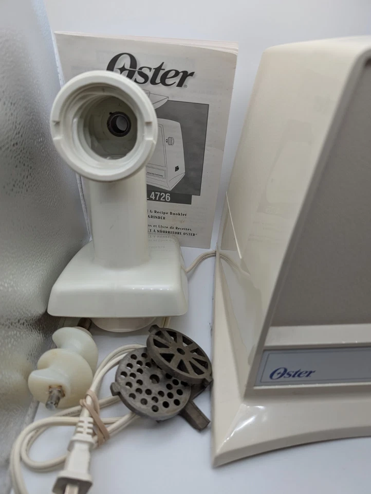 Molinillo de alimentos y salchichas Oster de alta resistencia modelo 4726 limpio probado funcionando Foto 2 de 4