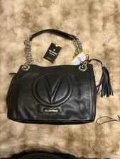 Valentino By Mario Valentino Luisa Leather Shoulder Bag , NWT