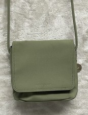 Nine West Olive Green Man Made Small Crossbody Shoulder Bag handbag Purse Wallet