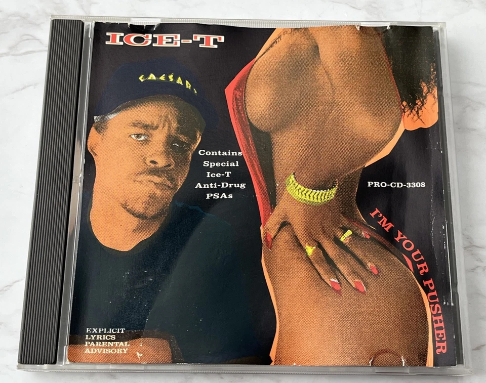 Ice-T I'm Your Pusher CD Single PROMO! 1988 Sire PRO-CD-3308 Body Count RARE OOP Foto 3 de 4