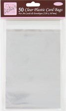 Anitas Card Bag A6 Clear Pack Of 50 Plastic Bag Card Protection Bag For Ho