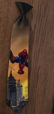 Vintage 2002 Spider-Man Movie Promotional Graphic Silk Necktie