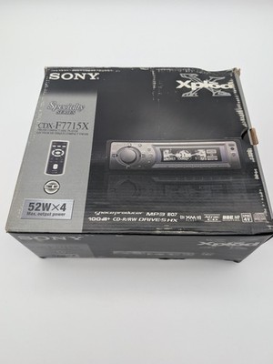 NOS Sony Xplod CDX-F7715X Cd Player Car Audio Unit Am / Fm Radio 52watts X 4 NEW