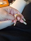 Modernist Geometric Unisex Ring Architectural High-Polished Golden Finish SZ 9 — photo 5