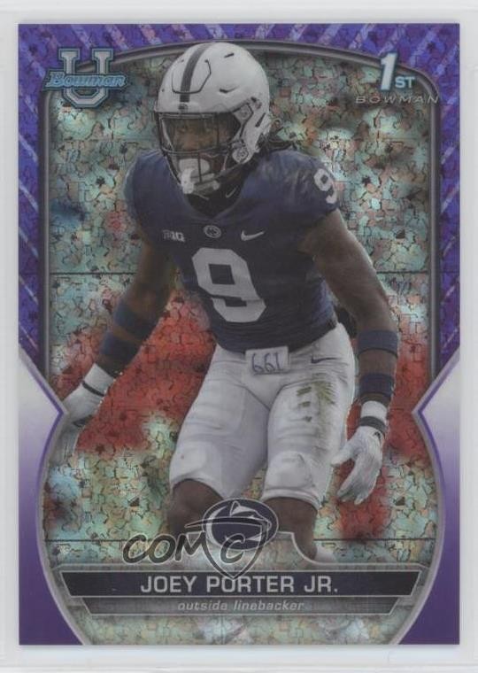 2022 Bowman U Chrome Purple Mini-Diamond Refractor /399 Joey Porter Jr #79 1xd