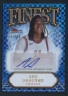 2024-25 Finest Ayo Dosunmu auto Blue X-fractor #d/99 Chicago Bulls