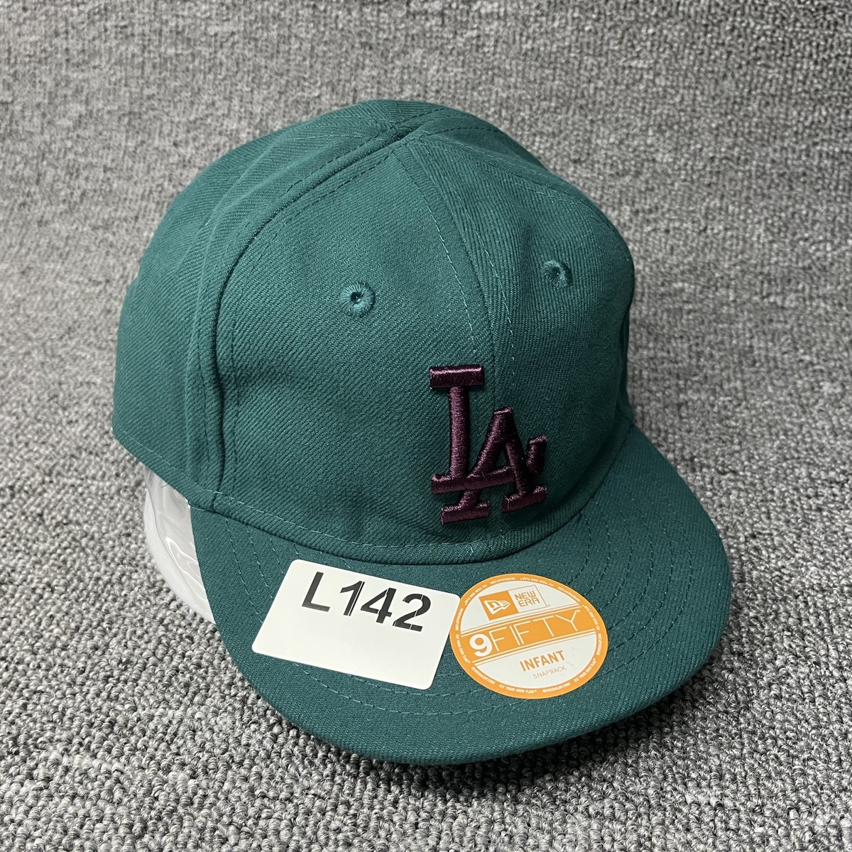 New Era 9FIFTY Infant Snapback Hat Los Angeles Dodgers LA Dark Green Purple Kids