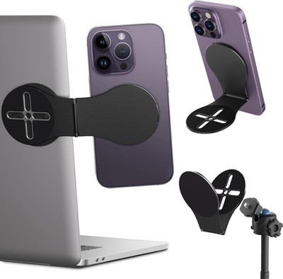 Magnetische Handyhalterung für Laptop Klappbarer Dual-Screen-Ständer für Handy