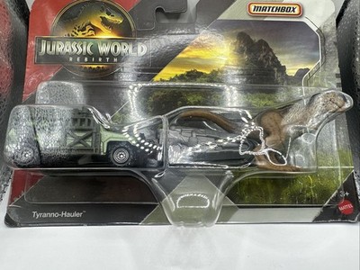 Matchbox Jurassic Park World Rebirth Movie Tyrannosaurus Rex Dino Hauler Set