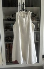Banana Republic Fit And Flare Sz 4 Tweed White Sheath Dress $160