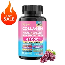 Collagen Pill Peptides Promote Skin Health Support Hair Nail Anti-aging 90 CT US