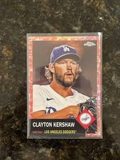 2022 Topps Chrome Platinum Anniversary Clayton Kershaw Rose Gold Toile /75