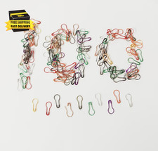 100 Pieces Metal Stitch Markers for Crocheting, 0.87 Inch Colorful Bulb Crochet