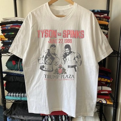 Tyson Vs Spinks Aged White T-Shirt M