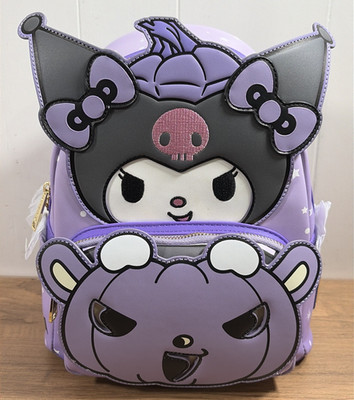 NWT Loungefly Sanrio Kuromi Purple Halloween Light Up Mini Backpack Bag