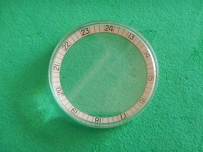 Ø 321 Glas Glas Aquatisch Plexiglas Hesalit Fassung Rehaut Ring 24H Weiß YEMA