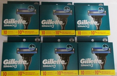 Gillette Mach 3 Refill  Cartridges 60 Cartridges Factory Sealed