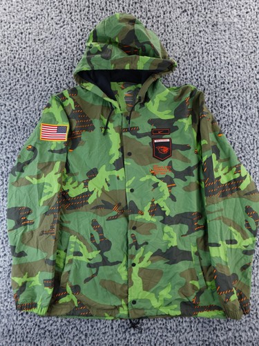 Nike Oregon Beavers Salute to Service On-Field Windbreaker Jacket Mens L DQ2240 - Afbeelding 1 van 13