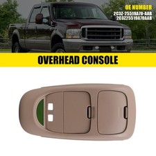 Genuine Oem Tan Overhead Console Fits 02-04 Ford Super Duty F250 F350 F450 Genuine Oem Tan Overhead Console Fits 02-04 Ford Super Duty F250 F350 F450