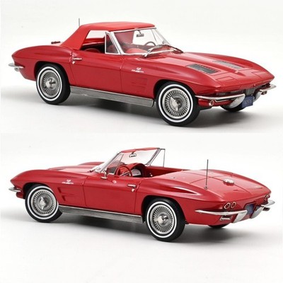 CHEVROLET Corvette Stingray Cabrio - 1963 - Riverside red - NOREV 1:18