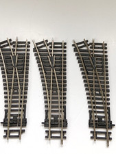 3 X Hornby R8072 OO Gauge Left Hand Silver Nickel Point