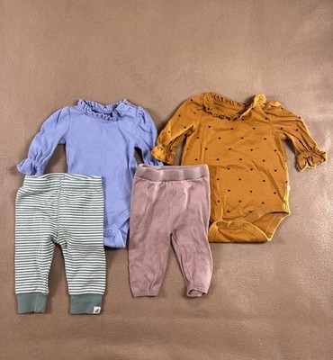 Organic Cotton Baby Clothes Lot 0-3M GAP Brannan Easy Peasy Little Planet 4pc
