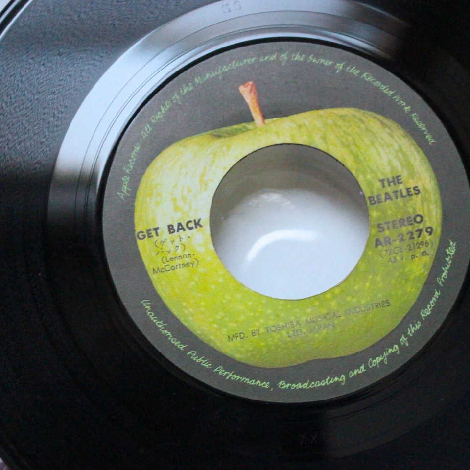 THE BEATLES RARE EYES COVER GET BACK DON'T LET ME DOWN 7" VINYL APPLE ORIG. NM - Image 3 of 4