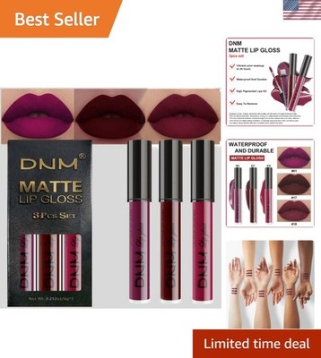 Hydrating Matte Liquid Lipstick Trio - Non-Transfer, Long Lasting & Gorgeous