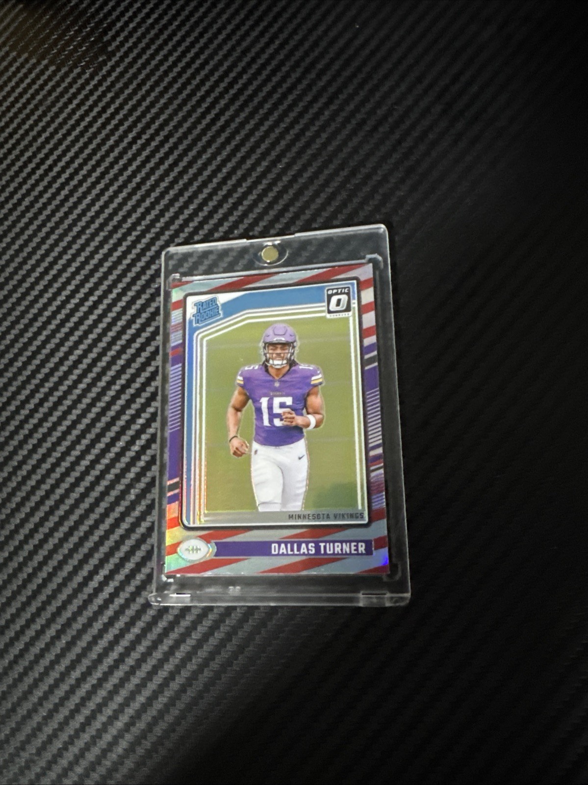 2024 Panini Donruss Optic - Rated Rookie Dallas Turner #224 Freedom Prizm (RC)