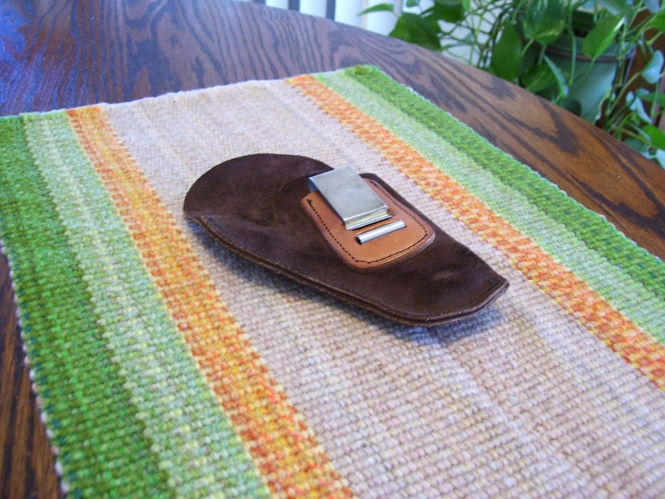 Triple K 159 4 2 IWB Brown Suede Leather Small Frame DA Revolver Holster Colt - Image 3 of 4