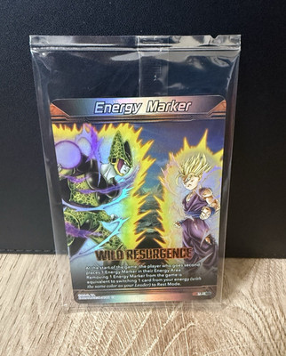 Dragon Ball Super Card Game Wild Resurgence Energy Marker M-45 Sealed Silver