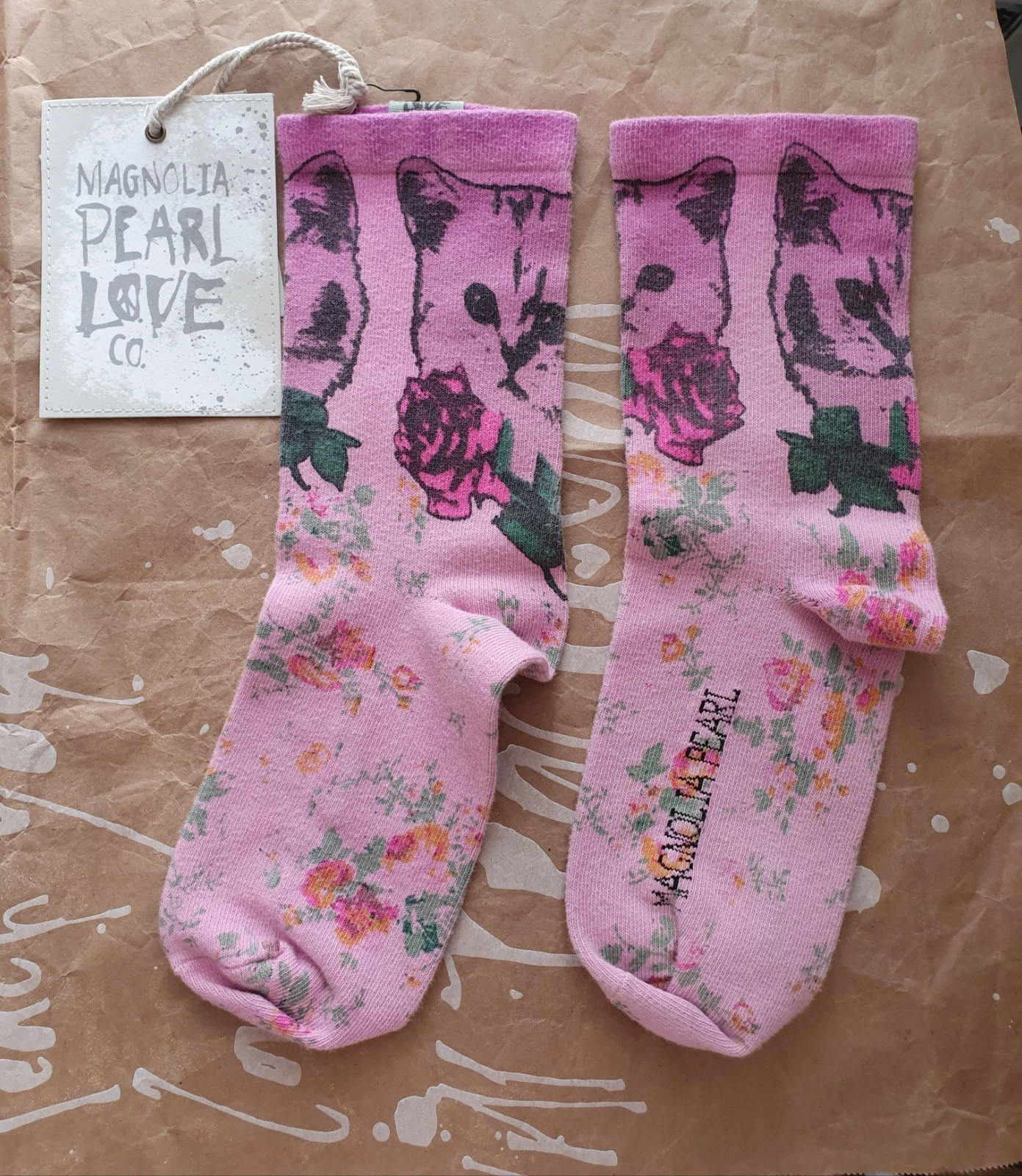 *BNWT* MAGNOLIA PEARL 100% COTTON SPANDEX ROSIE SOCKS