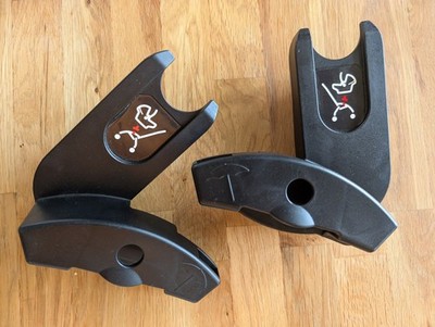 BABY ZEN YOYO Car Seat Adapter Set  Nuna Pipa Black EUC