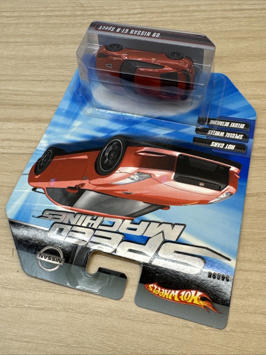 Hot Wheels Speed Machines '09 Nissan GT-R Spec V Red Premium