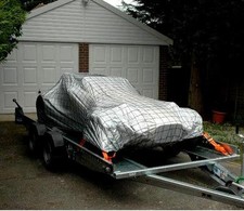 WIDE Body Caterham / Westfield Car Cover & Tie Down Trailer Net & Bungee Cord