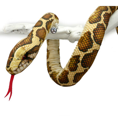 Tigerpython 100cm Kuscheltier Schlange Python Plüschschlange Plüschtier NADZL