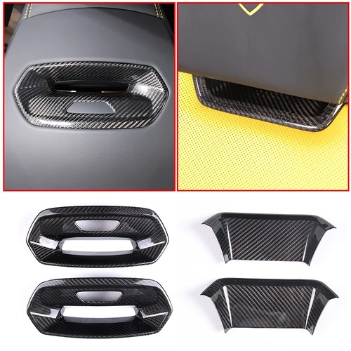 For Lamborghini URUS 2018-2021 Real Carbon Fiber Car Seat Headrest Rear Cover - Picture 29 of 31