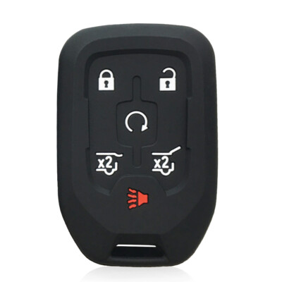 Silicone Protective Case Cover For 6-Button Chevy Suburban / GMC Yukon Key Fob