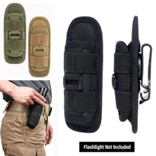 360° Rotatable Tactical LED Flashlight Holster Torch Holder Duty Belt Pouch Case