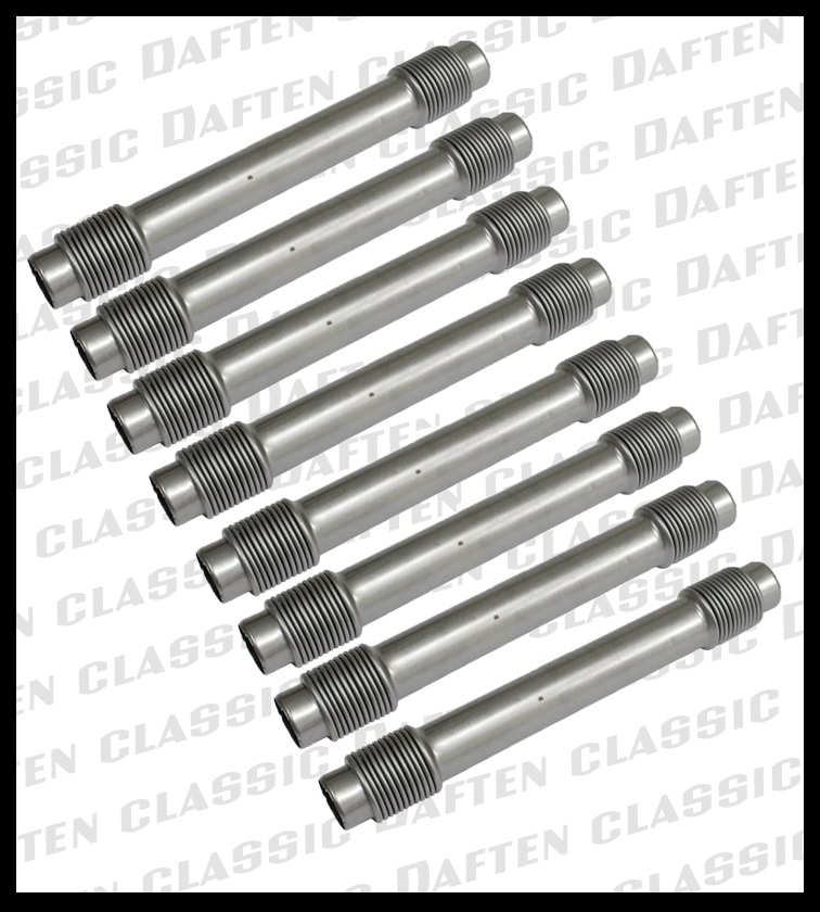 195660 VW Karmann Ghia STAINLESS Pushrod Tube Set 8pcs Volkswagen