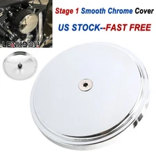 Smooth Stage 1 Air Cleaner Outer Cover Kit Harley Dyna Softail Road Glide Chrome