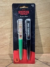 Stranger Things Floaty Pen Set Hellfire Club Turn em "Upside Down" Hawkins