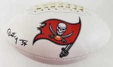 DEXTER JACKSON Signed Tampa Bay Buccaneers Logo Football (JSA Witnessed COA)