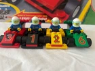 Vtg 2001 COMPLETE LEGO 31314 Racers Super Speedway Board Game w/4 minifigures!