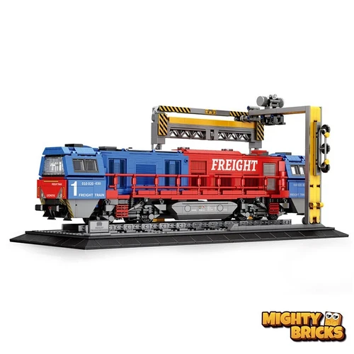 ✅ Reobrix 66021 Eisenbahn Transport Lokomotive G2000, Freight Zug Klemmbaustein