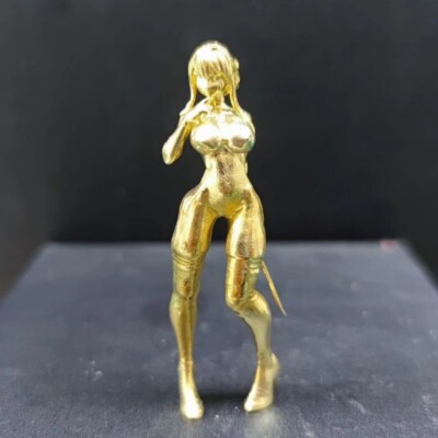 2.3 ''Pure Copper Brass Beauty Girl Hand Pendant Keychain