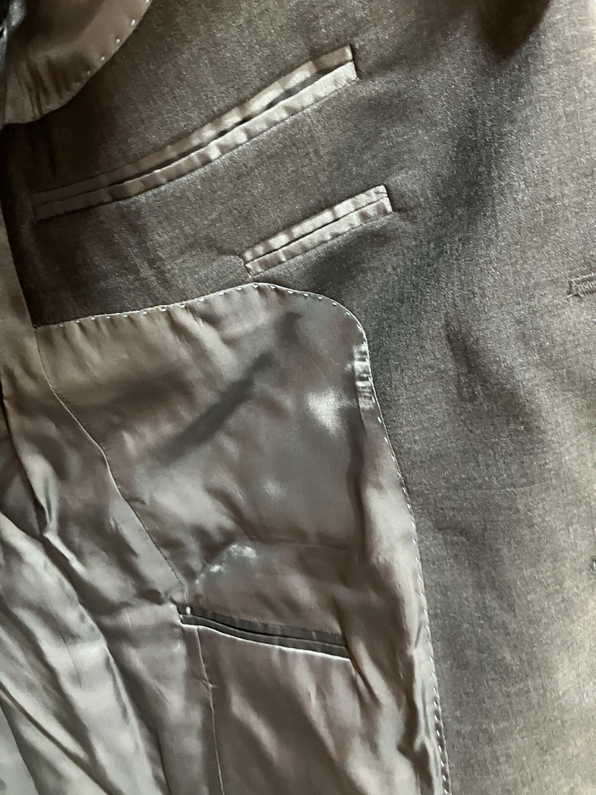 Peter Millar Jacket Gray Wool Canada Trim 42R - image 10