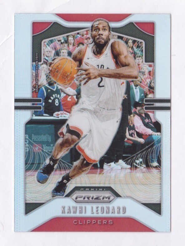 Kawhi Leonard Silver Prizms 2019-20 Panini Prizm #149 Raptors / Clippers Card